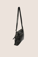 Load image into Gallery viewer, Soft Cow Leather Double Zip Comp Bag - Black
