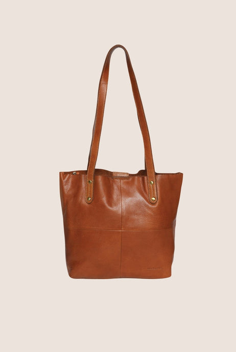 Soft Leather Tote Bag - Tan