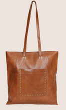 Load image into Gallery viewer, Vintage Leather Tote Bag - Tan