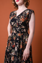 Load image into Gallery viewer, Viola Navy Blooms Dress