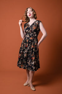 Viola Navy Blooms Dress