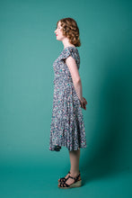 Load image into Gallery viewer, Nikki Blue Bird Floral Dress
