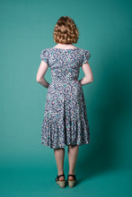 Load image into Gallery viewer, Nikki Blue Bird Floral Dress