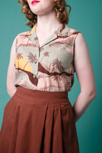 Load image into Gallery viewer, Roxy Brown Linen Skirt