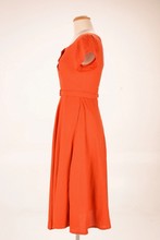 Load image into Gallery viewer, Juliet Cross Collar Burnt Orange Dress