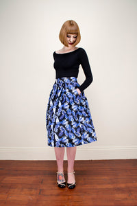 Payton Black Tropical Skirt - Elise Design - 1