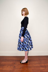 Payton Black Tropical Skirt - Elise Design - 4