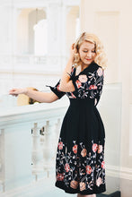 Load image into Gallery viewer, Madoka Black Embroidered Dress