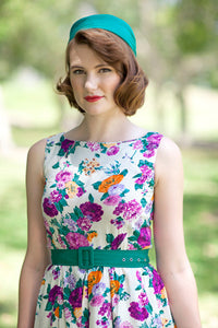Jacki Floral Dress/ Cream - Elise Design - 3