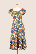 Load image into Gallery viewer, Astrid Navy Hibiscus Dress