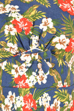 Load image into Gallery viewer, Astrid Navy Hibiscus Dress