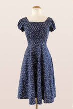 Load image into Gallery viewer, Astrid Navy &amp; Cream Floral Dress