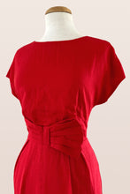 Load image into Gallery viewer, Aurelie Red Linen Dress