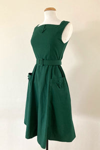 Bee Green Linen Dress