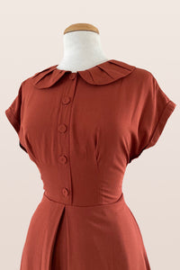 Bette Rust Cotton Dress