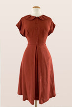 Load image into Gallery viewer, Bette Rust Cotton Dress