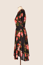 Load image into Gallery viewer, Charlie Red &amp; Black Floral Dress