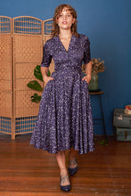 Load image into Gallery viewer, Dandelion Violet Floral Dress