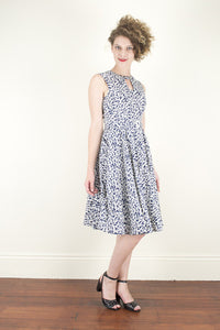 Cadence Blue Cherry Dress - Elise Design
 - 4