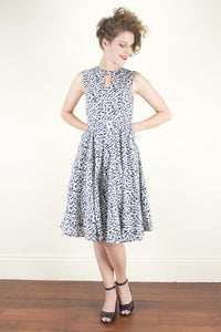 Cadence Blue Cherry Dress - Elise Design
 - 2