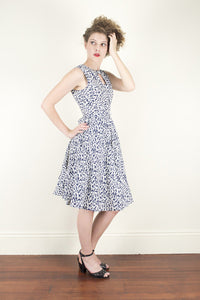 Cadence Blue Cherry Dress - Elise Design
 - 5