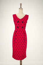 Load image into Gallery viewer, Tegan Red &amp; Navy Polka Dress - Elise Design
 - 3