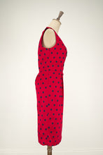 Load image into Gallery viewer, Tegan Red &amp; Navy Polka Dress - Elise Design
 - 4