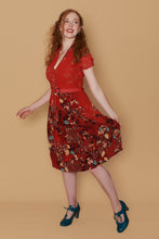 Load image into Gallery viewer, Grace Kelly Red Floral Dress