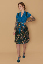 Load image into Gallery viewer, Grace Kelly Teal Floral