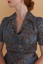 Load image into Gallery viewer, Farah Light Blue Berries Shirt Dress