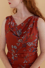 Load image into Gallery viewer, Thea Orange Floral Dress