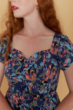 Load image into Gallery viewer, Juliet Cross Collar Lilac Floral Dress