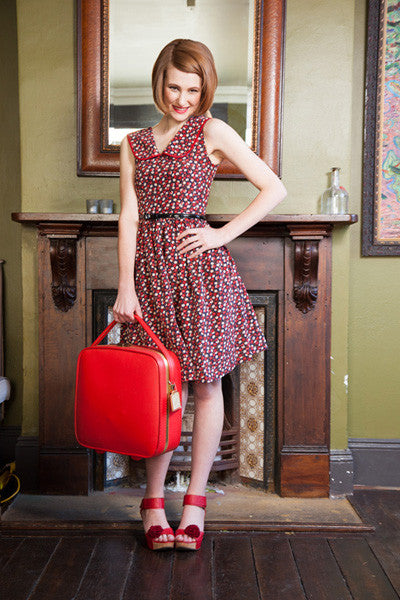 Red Rose Swing Dress – Elise Design