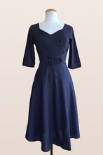 Load image into Gallery viewer, Esmee Navy Linen Dress
