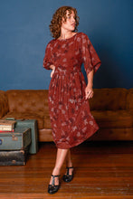 Load image into Gallery viewer, Freida Wine Floral Dress