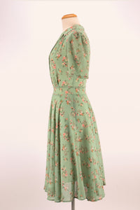 Farah Mint Floral Shirt Dress