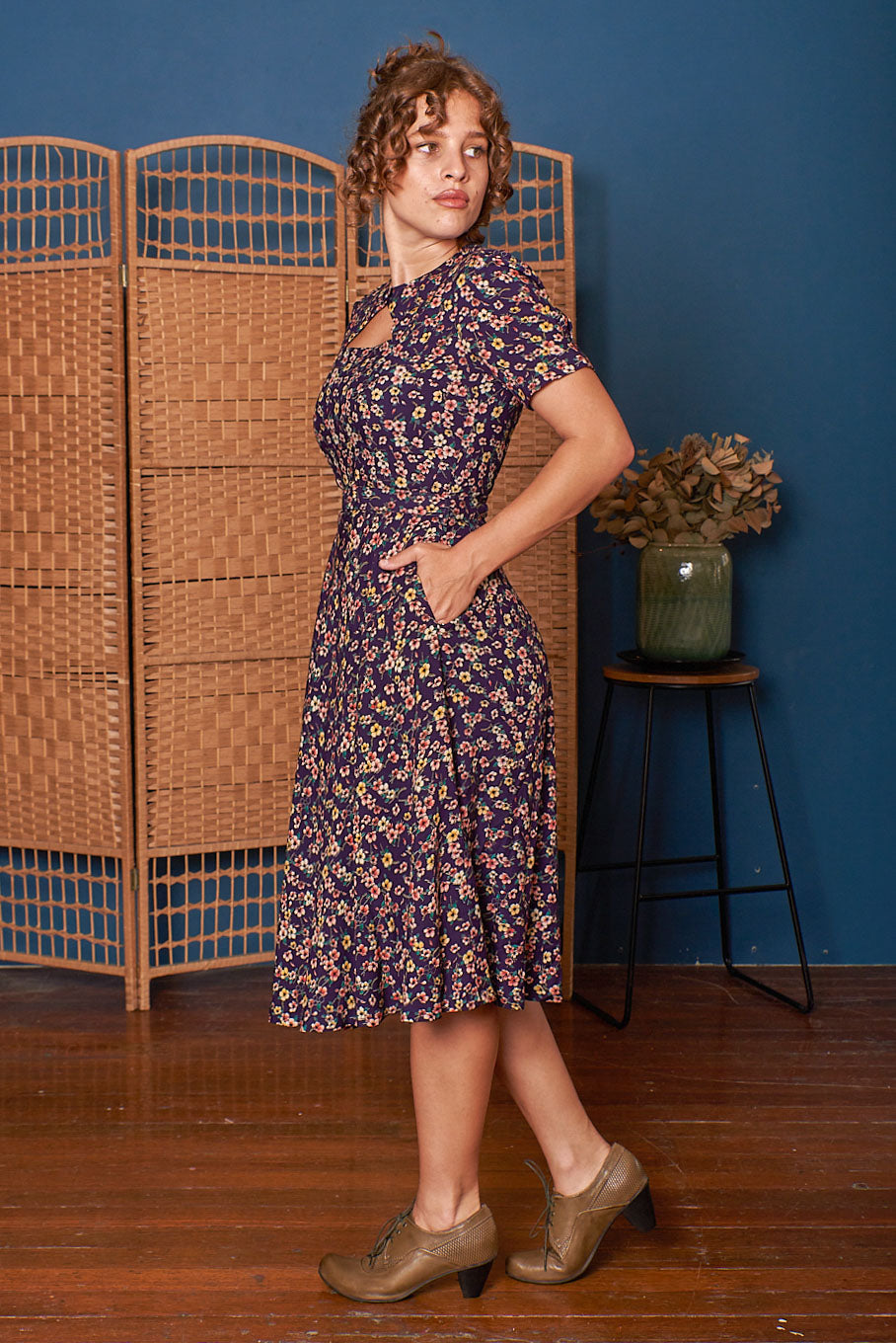 ginger purple dress Miaou Ginger Dress In Purple