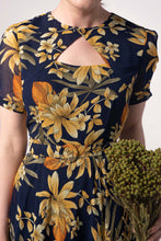 Load image into Gallery viewer, Ginger Navy &amp; Mustard Dress