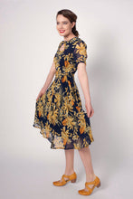 Load image into Gallery viewer, Ginger Navy &amp; Mustard Dress