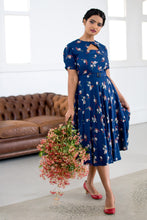Load image into Gallery viewer, Ginger Teal Cherry Blossom Dress