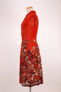 Grace Kelly Red Floral Dress