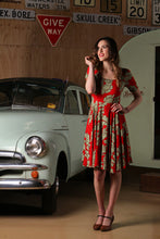 Load image into Gallery viewer, Lena Red Floral Dress - Elise Design - 1