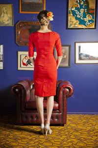 Mae Red Dress - Elise Design
 - 3