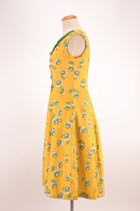 Lemon & Green Linen Dress