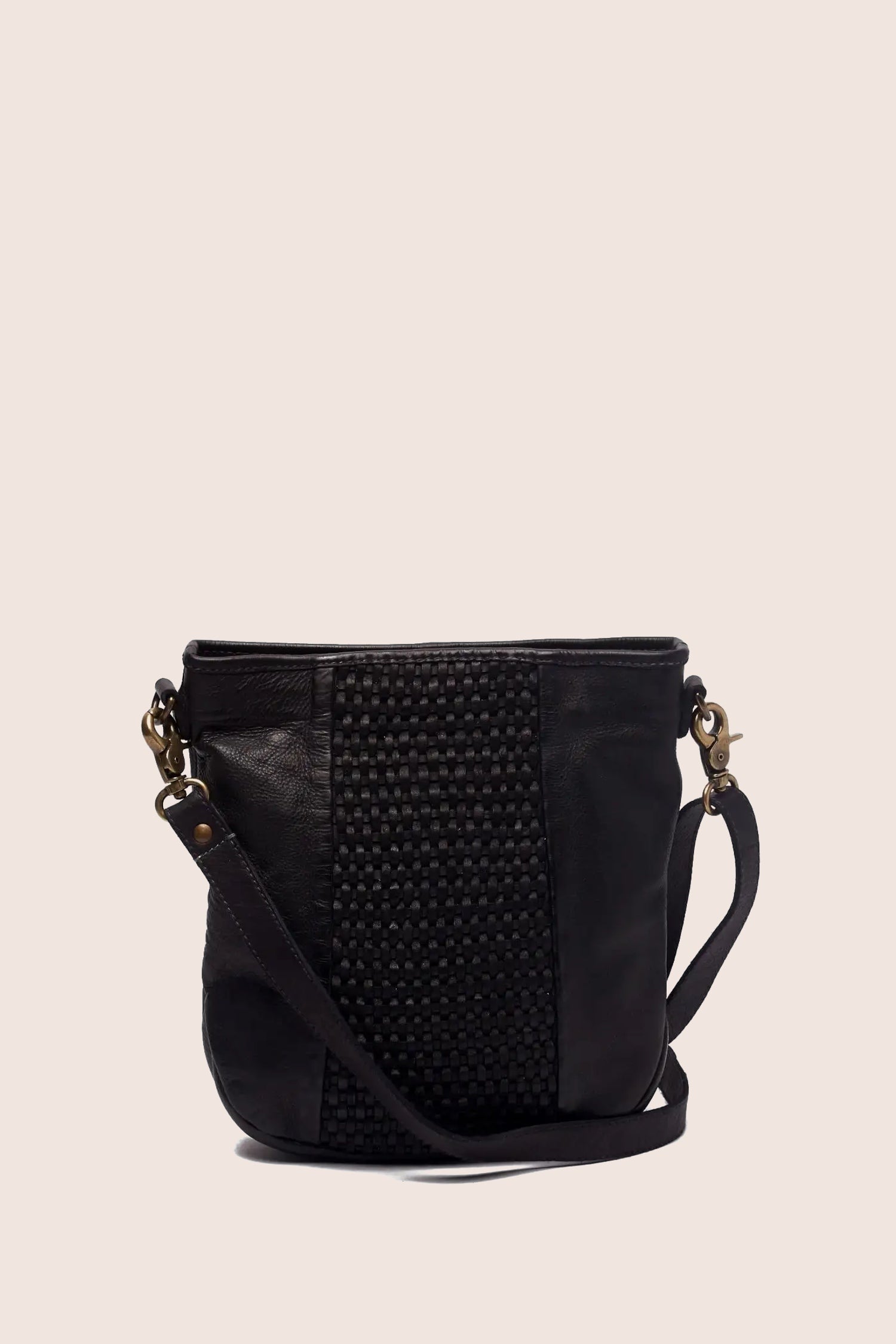 Mabel Woven Leather Shoulder Bag