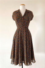 Load image into Gallery viewer, Manette Orange Petit Floral Dress