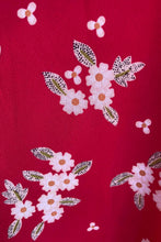 Load image into Gallery viewer, Manette Red &amp; Cream Floral Dress
