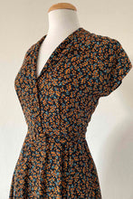 Load image into Gallery viewer, Manette Orange Petit Floral Dress