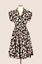 Load image into Gallery viewer, Naomi Black &amp; White Floral Shirt Dress