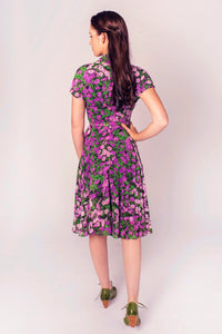 Pansy Lilac Floral Dress